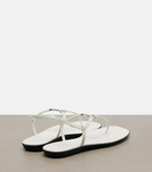 Gucci Interlocking G leather patent thong sandals