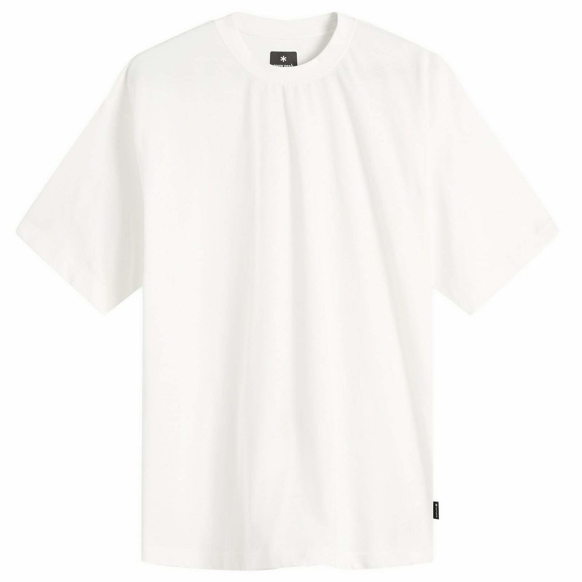 Snow Peak Men's Back Printed Logo T-Shirt in Off White