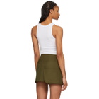 Sandy Liang White Riblet Tank Top