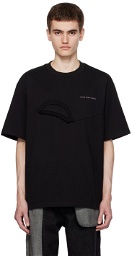 Feng Chen Wang Black Double Neck T-Shirt