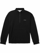 Calvin Klein Underwear - Cotton-Blend Jersey Half-Zip Sweatshirt - Black