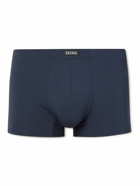 Zegna - Stretch-Cotton Boxer Briefs - Blue