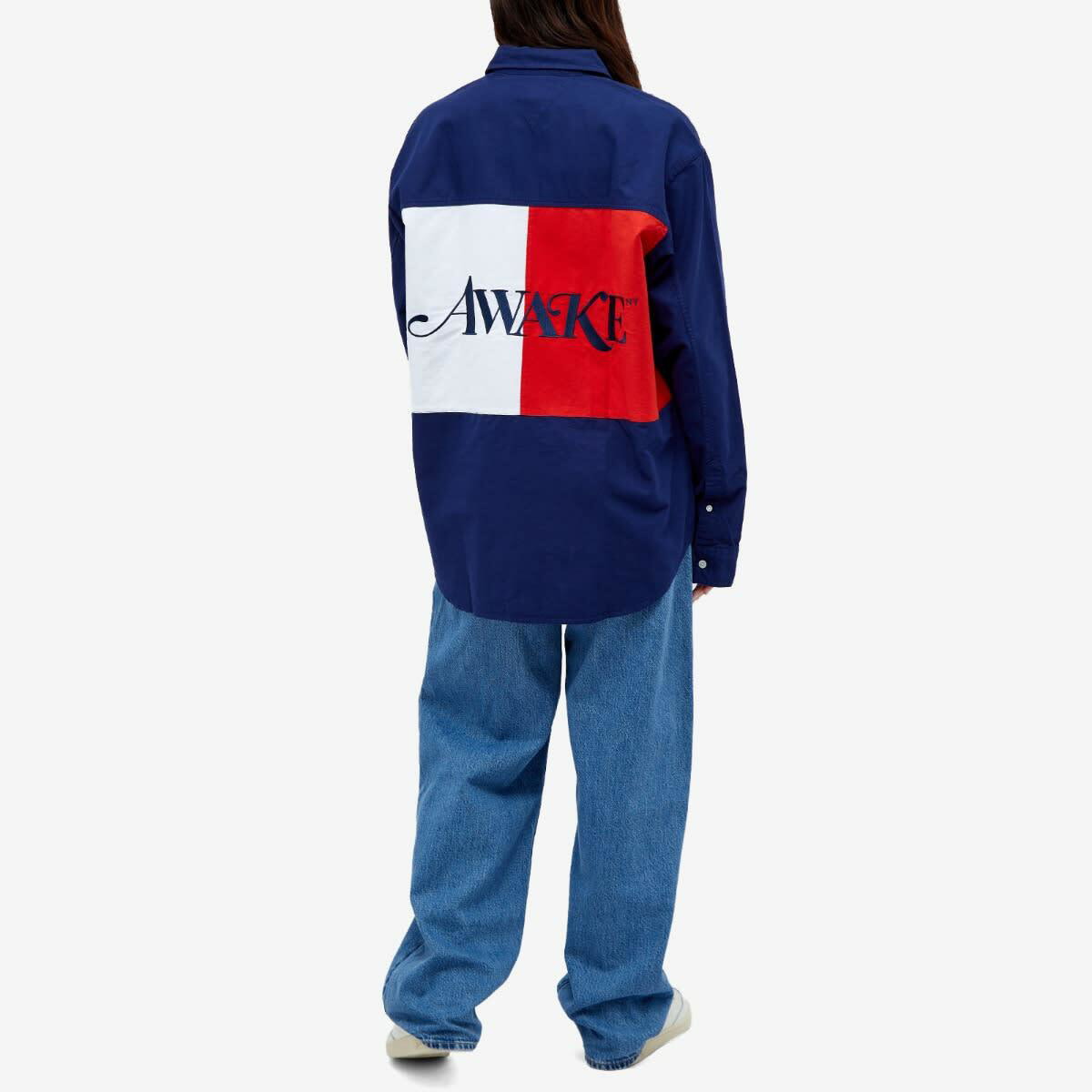 Tommy Jeans x Awake NY Button Down Shirt in Yale Navy Tommy Jeans