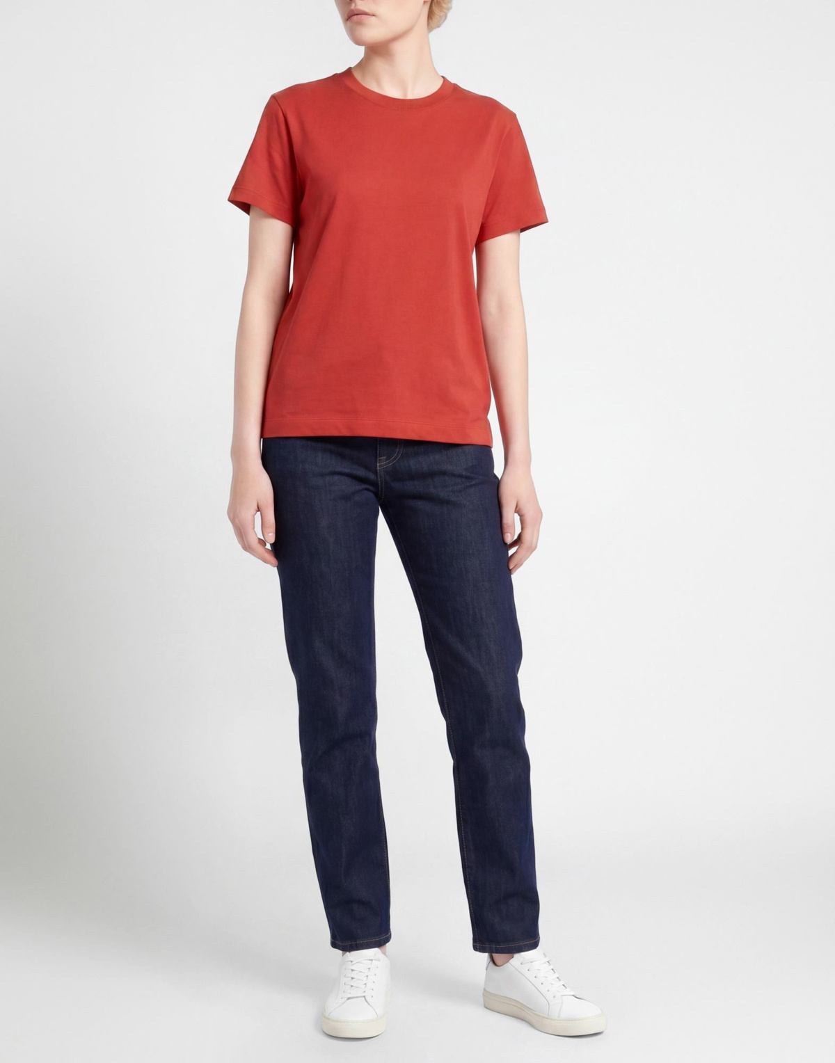 Vince. Womens T-shirt Rust