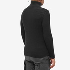 Moncler Men's Zip Collar Knit in Black