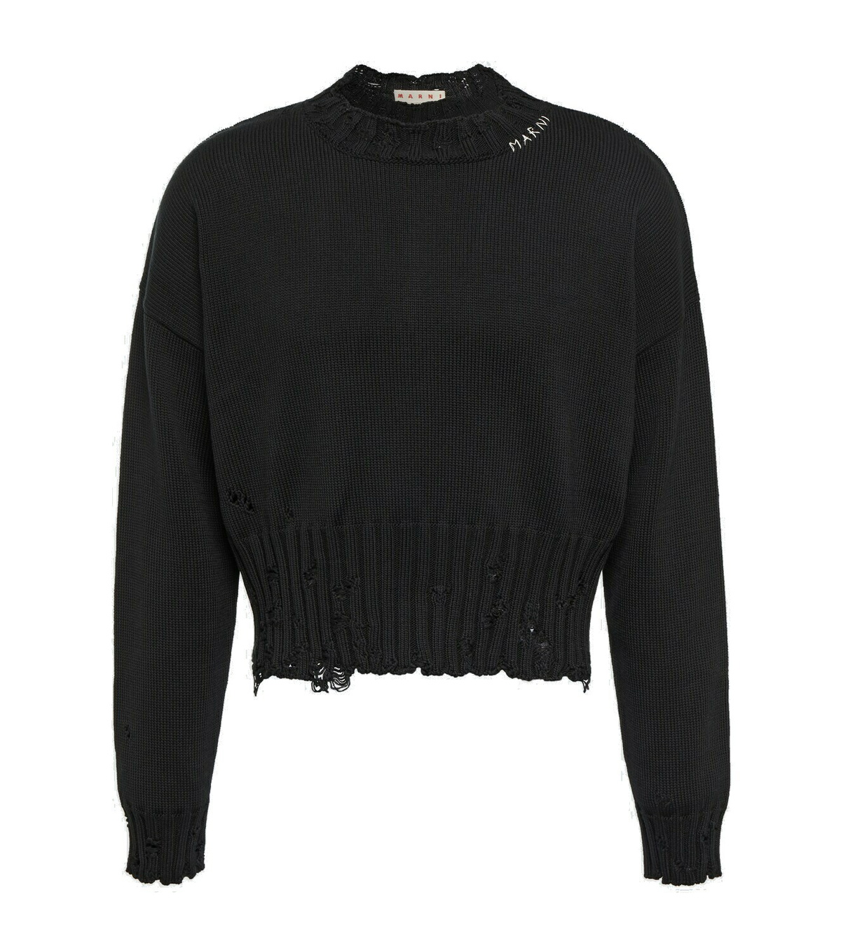 Marni Distressed cotton sweater Marni