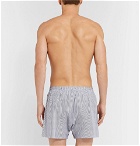 Sunspel - Striped Cotton Boxer Shorts - Men - Blue