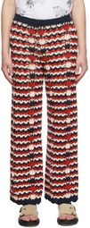Soulland Navy Stripe Muse Trousers