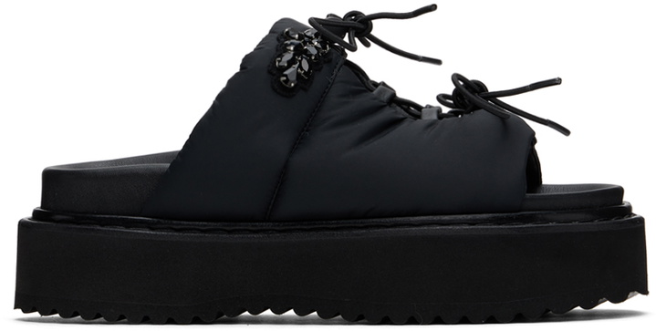 Photo: Simone Rocha Black Platform Ghillie Sandals