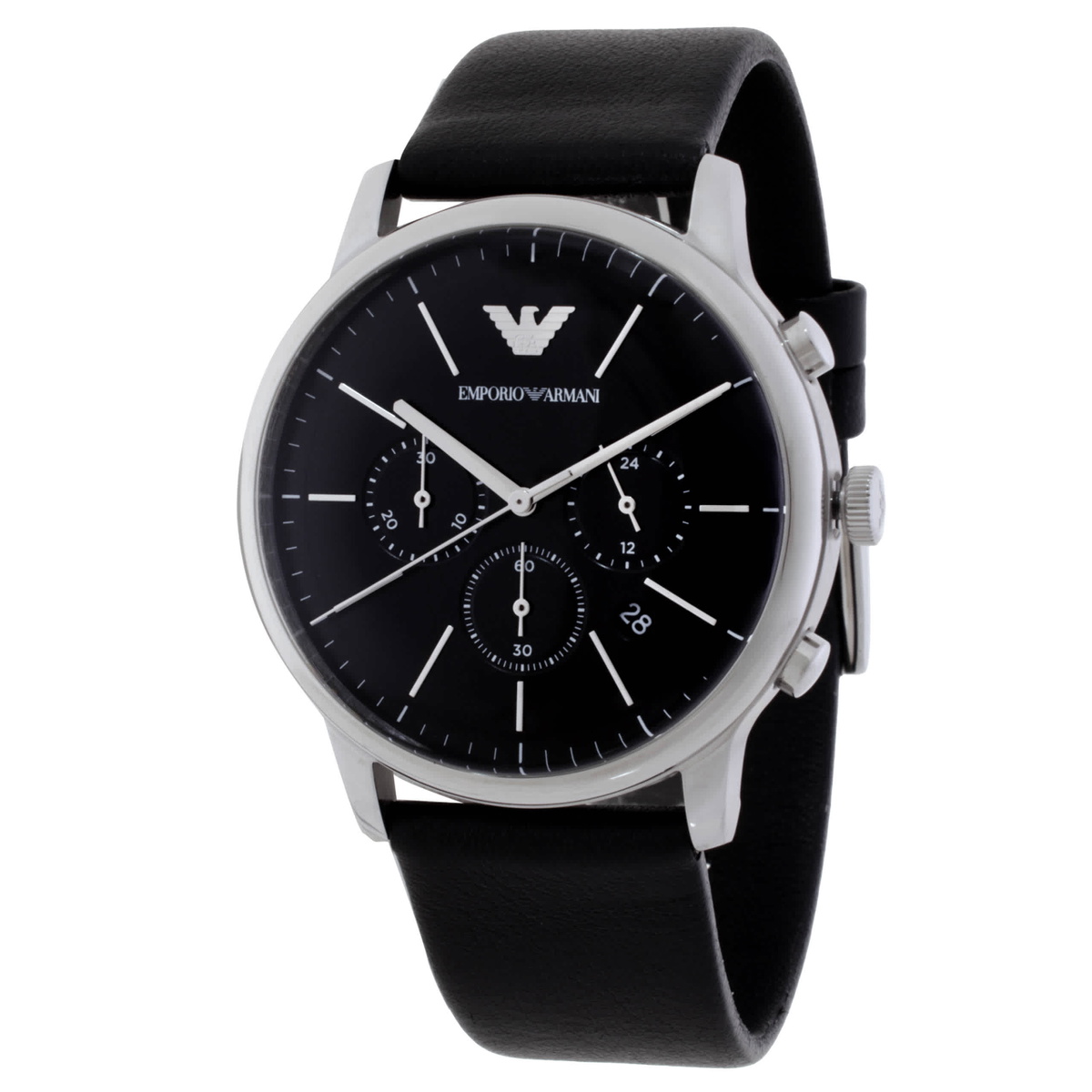 Emporio Armani Minimalist Black Dial Mens Watch AR11774