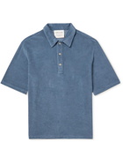 A Kind Of Guise - Organic Cotton-Terry Polo Shirt - Blue