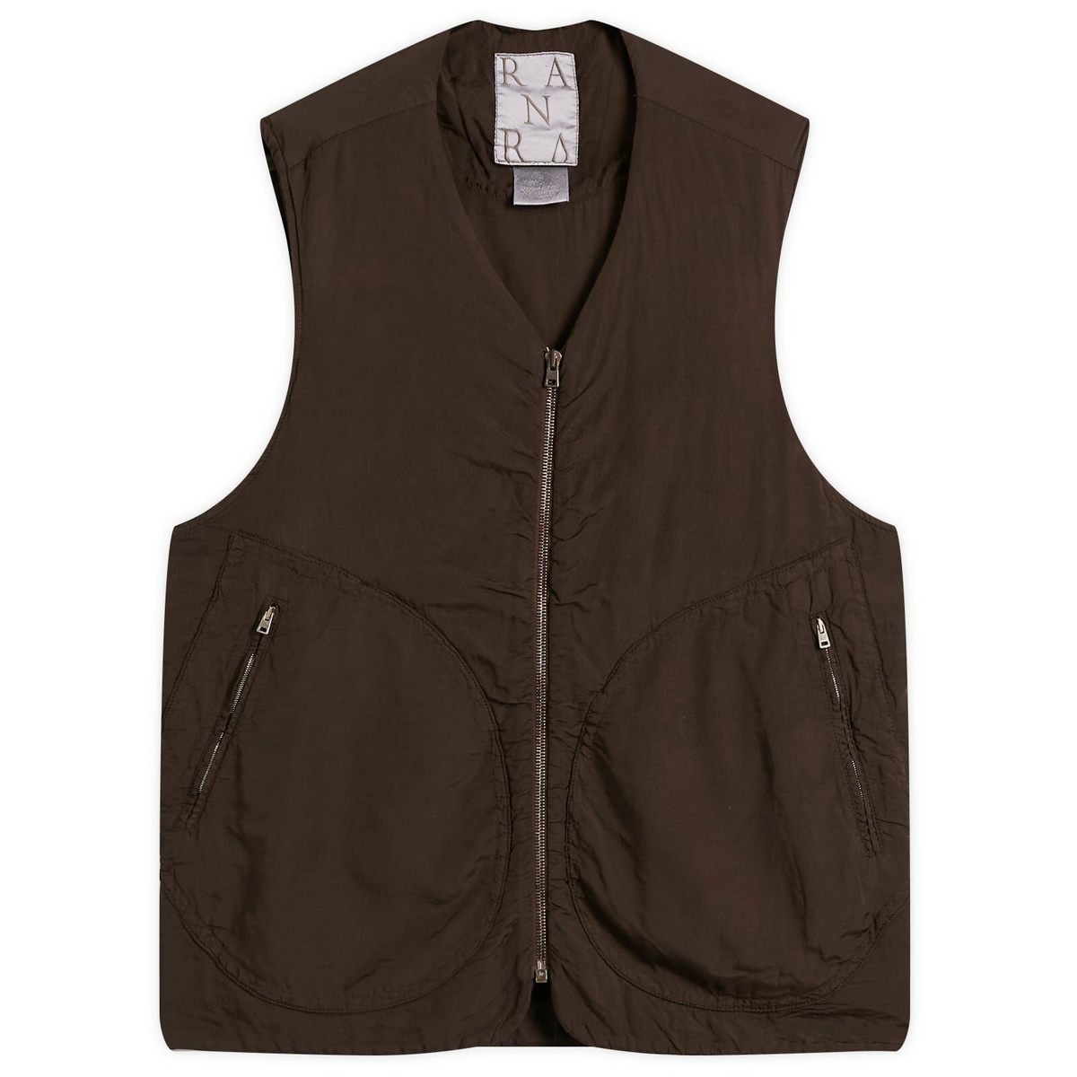 RANRA ナイロンベスト RANRA Brown Smida Vest RANRA