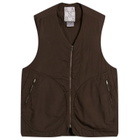 Ranra Men's Mill Viscose Cotton Vest in Black Coffee