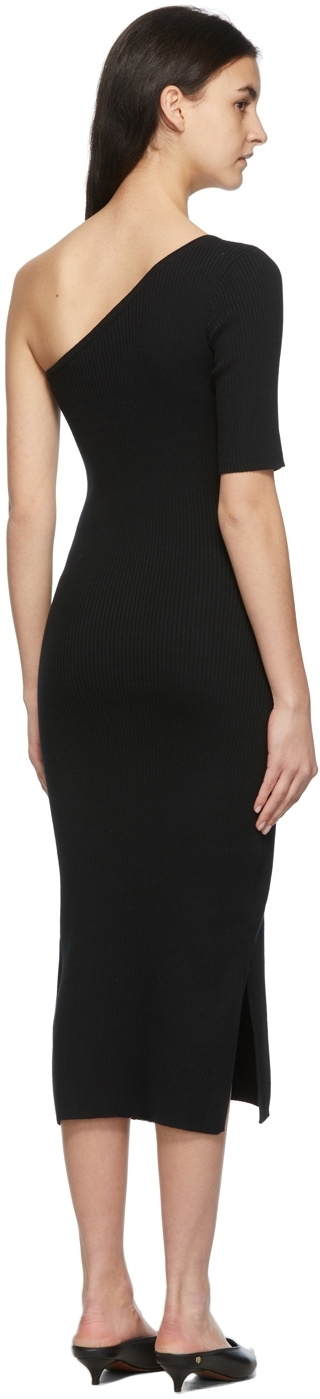 Matériel Tbilisi Black One Shoulder Ribbed Dress Materiel Tbilisi