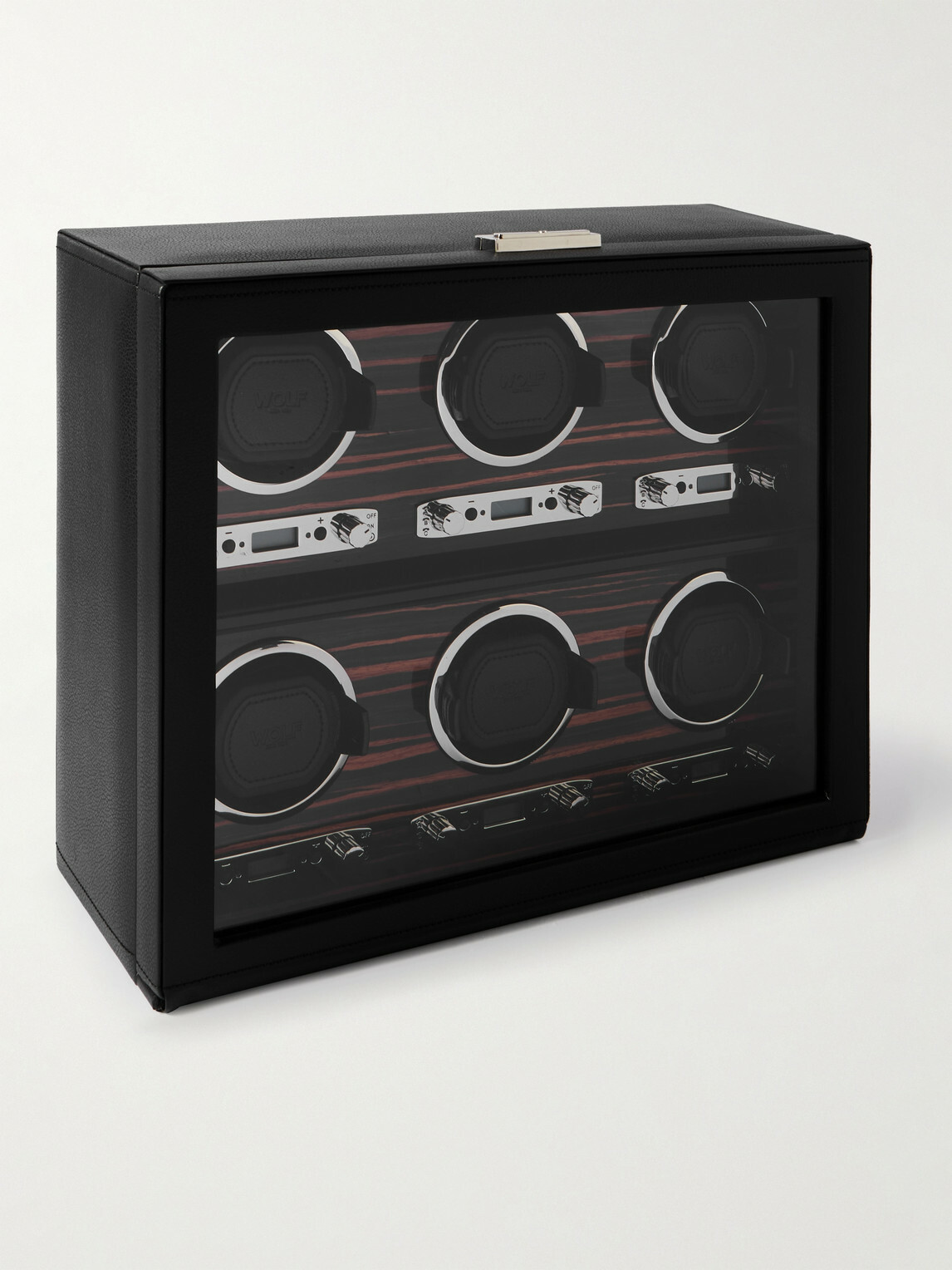WOLF - Roadster Full-Grain Vegan Leather Six-Piece Watch Winder