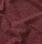 Folk - Assembly Garment-Dyed Cotton-Jersey T-Shirt - Burgundy