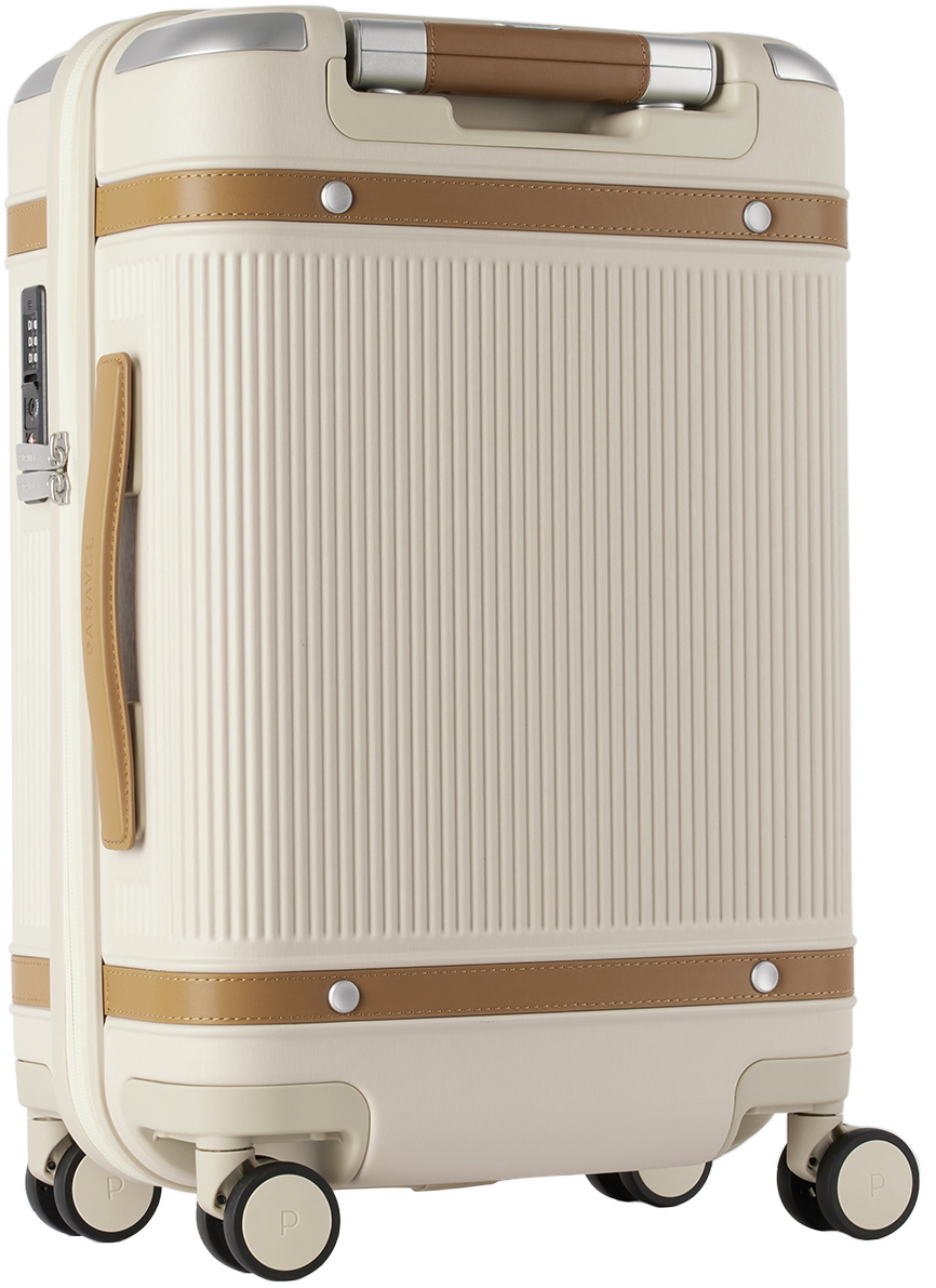 Paravel Beige Aviator Carry-On Suitcase