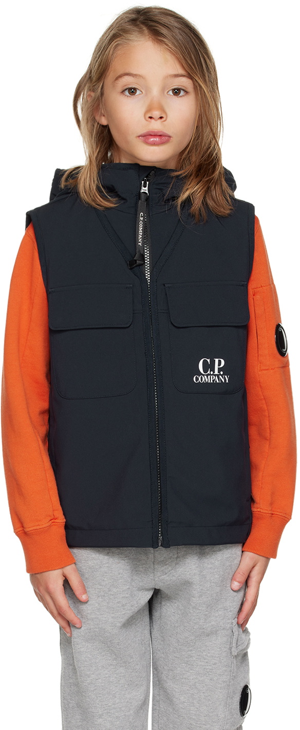 C.P. Company Kids Kids Navy Goggle Vest C.P. Company