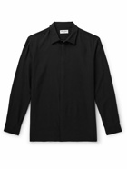 SAINT LAURENT - Polka-Dot Jacquard Shirt - Black