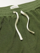 Oliver Spencer Loungewear - Ashbourne Cotton-Blend Terry Drawstring Shorts - Green