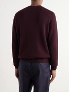 Boglioli - Virgin Wool and Cashmere-Blend Sweater - Burgundy