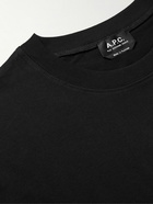 A.P.C. - Kyle Logo-Print Cotton-Jersey T-Shirt - Black