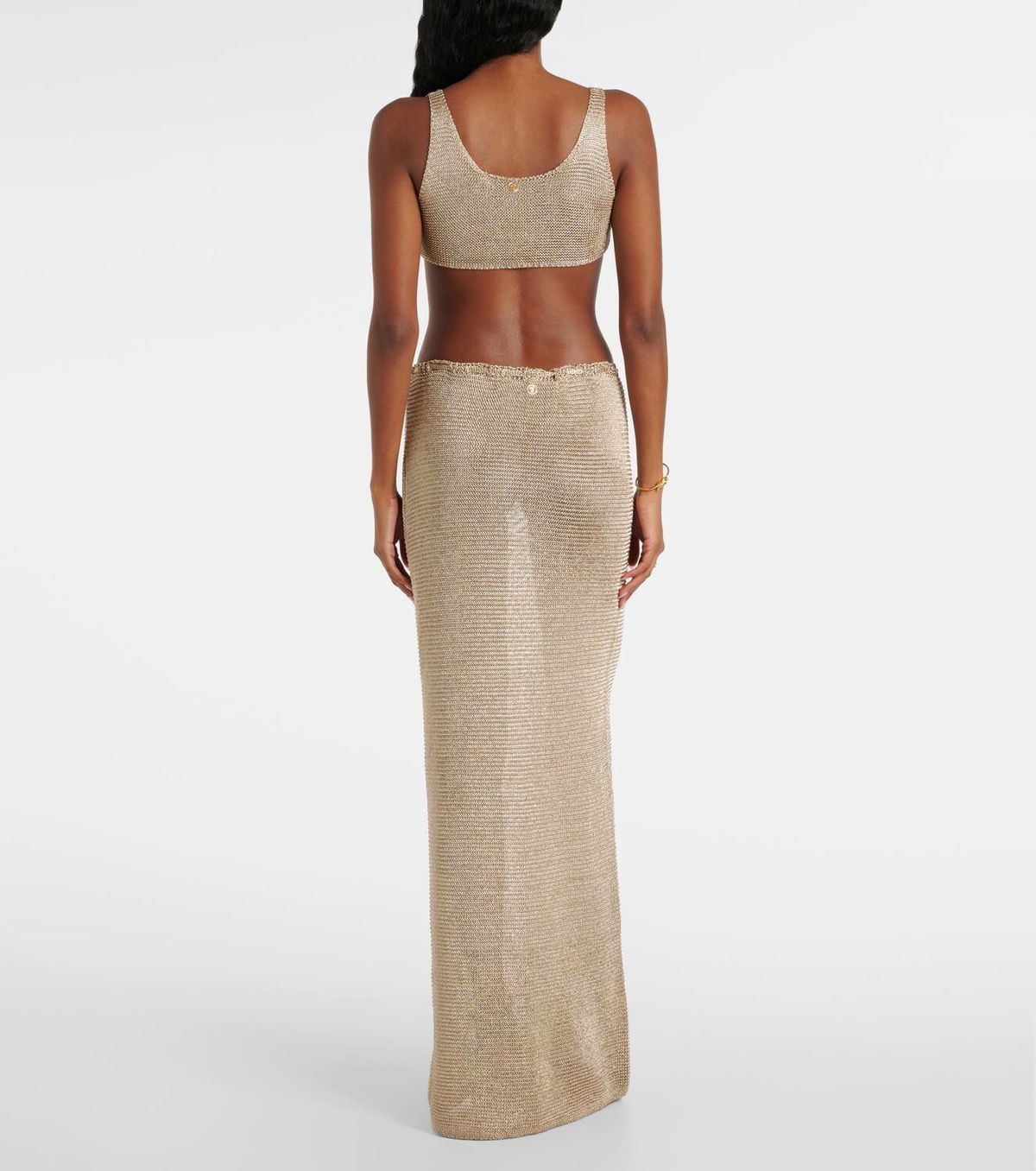 Bananhot Knitted lamé bra top