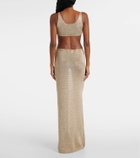 Bananhot Knitted lamé bra top