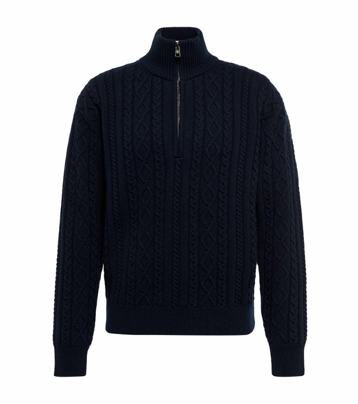 Photo: Moncler - Virgin wool half-zip sweater