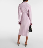 Sportmax Lugano silk-blend crêpe shirt dress