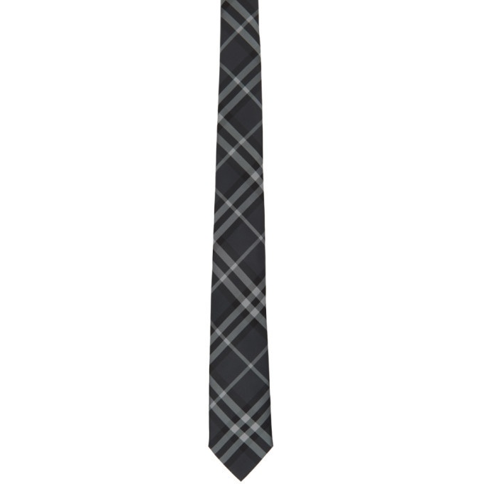 Photo: Burberry Grey Check Manston Tie