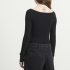 Entire Studios Women's Scoop Neck Bodysuit in Black
