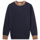 Oliver Spencer Blenheim Contrast Rib Crew Knit