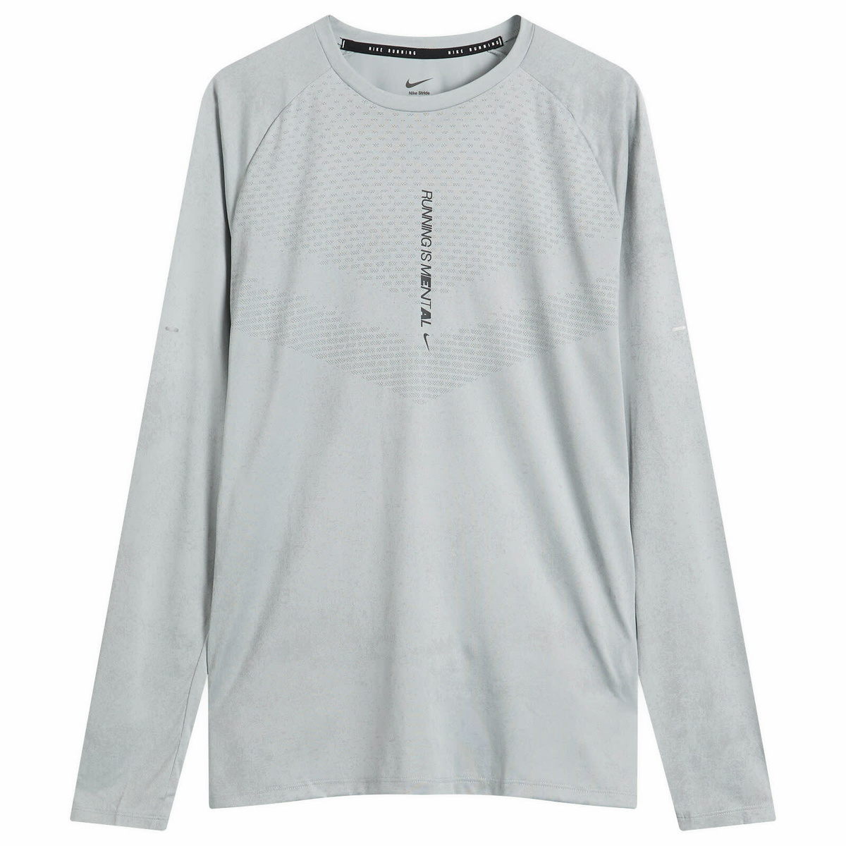 Nike ISPA Long Sleeve T-shirt in Grey Heather/Black Nike