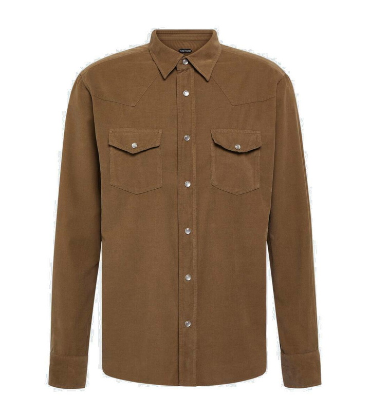 Photo: Tom Ford Cotton corduroy Western shirt