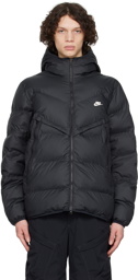 Nike Black Windrunner Puffer Jacket