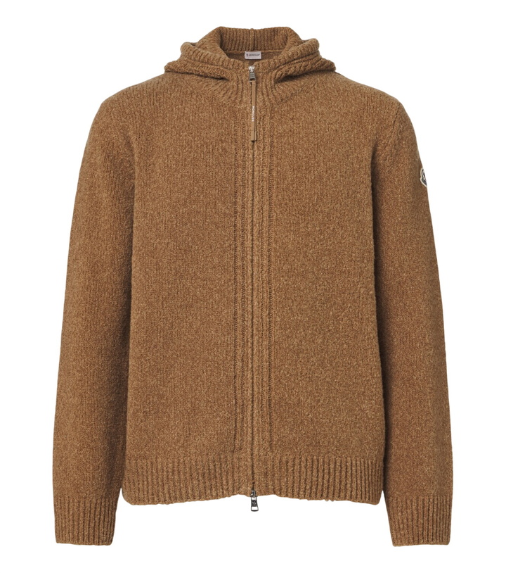 Photo: Moncler Bouclé wool-blend zip-up hoodie