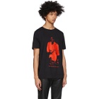 Eastwood Danso SSENSE Exclusive Black and Red Graphic Print T-Shirt