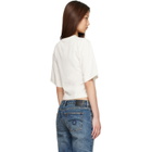Palm Angels Off-White Neck Logo Boxy T-shirt