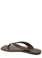 A.emery Kinto Leather Flip Flops Brown