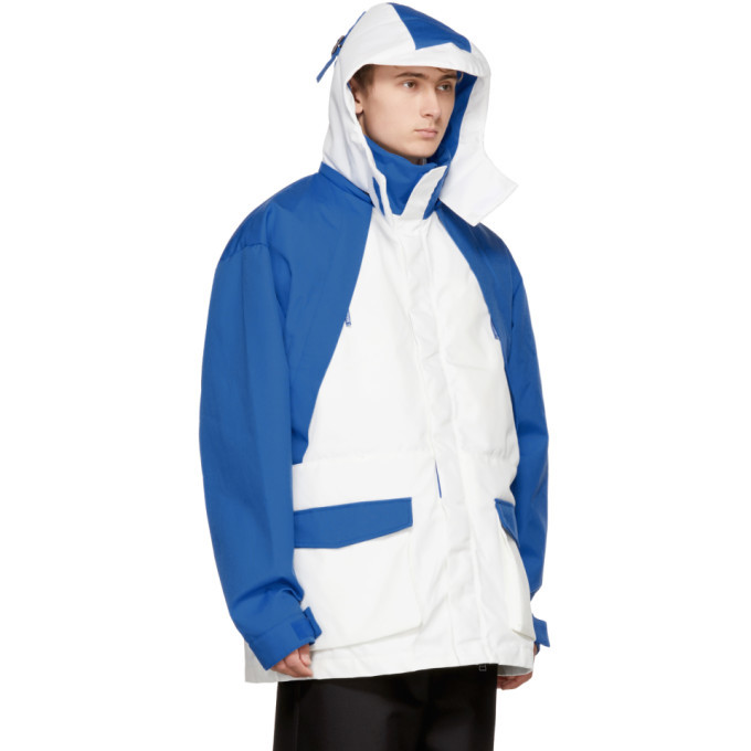 NAPA by Martine Rose Blue and White Rainforest Common Coat Napapijri