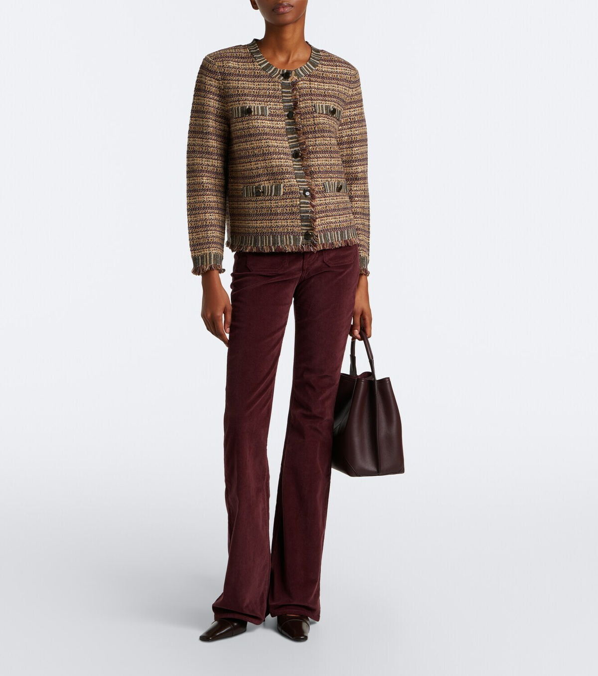 Veronica Beard Sariyah cropped tweed jacket