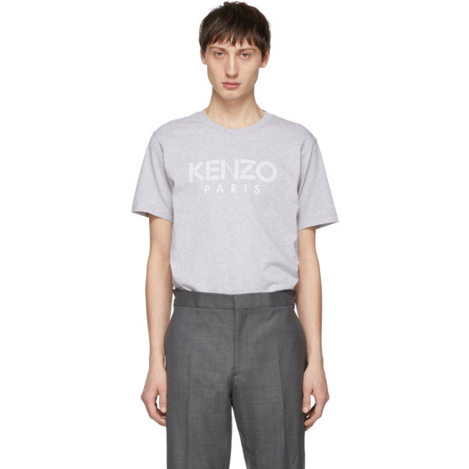 Photo: Kenzo Grey Paris Logo T-Shirt