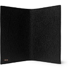 Valextra - Pebble-Grain Leather Passport Cover - Men - Black