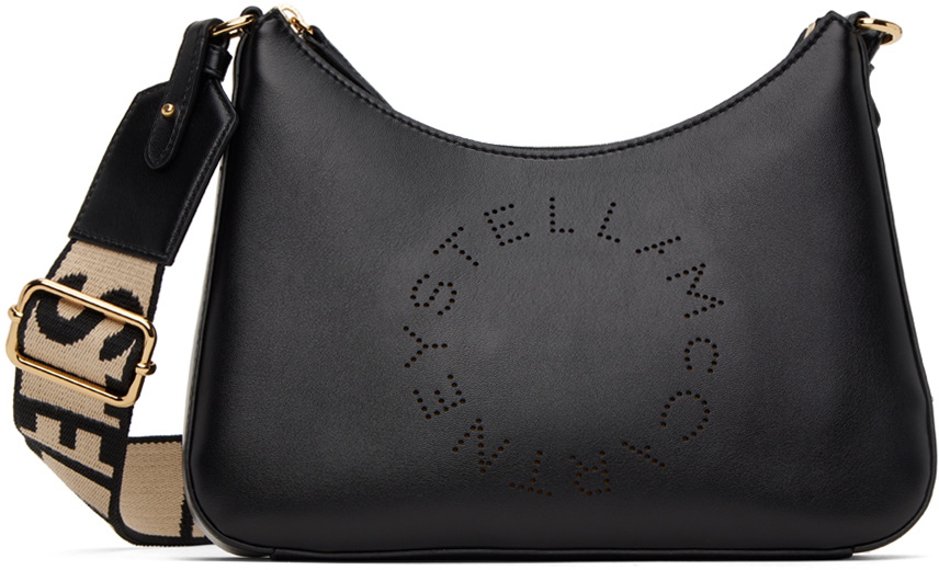 Stella McCartney Black Small Logo Shoulder Bag