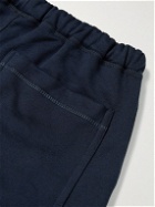 Private White V.C. - Straight-Leg Cotton, Wool and Cashmere-Blend Jersey Sweatpants - Blue