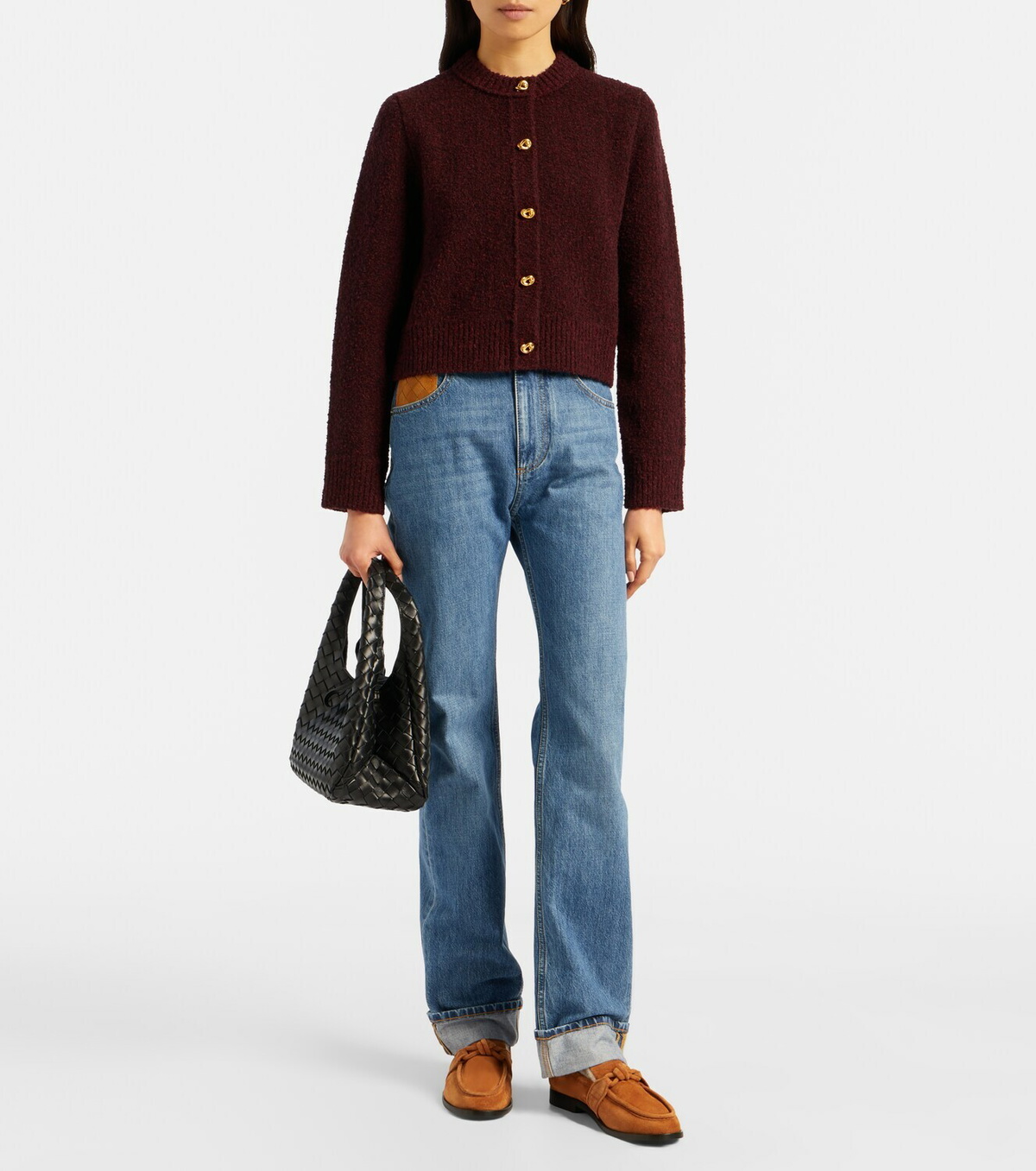 Bottega Veneta Astaire shearling-lined suede loafers