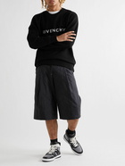 Givenchy - Logo-Print Cotton-Jersey Sweatshirt - Black