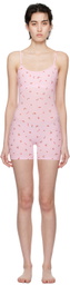 SKIMS Pink Soft Lounge Onesie Romper