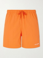 Aimé Leon Dore - Straight-Leg Logo-Embroidered Shell Drawstring Shorts - Orange